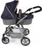Bayer chic Poppenwagen Nele combi (donkerblauw/hartje)