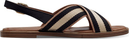 Tamaris Essentials - Dames Sandalen - Blokhak 1 cm - Zwart Comb - Maat 37