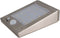 The White Series Draadloos LED Wandlampje met Bewegingsmelder - RVS, Weersbestendig, Solar