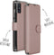 Accezz Hoesje Geschikt voor Samsung Galaxy A51 Hoesje Met Pasjeshouder - Accezz Xtreme Wallet Bookcase - Rosé Goud