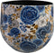 TS Collection - Bloempot Dutch blue - 24x21 - Metaal & Epoxy - Exclusieve woonitems voor binnen - Handgemaakt - Unieke print - Designed by Lammie