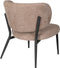 Housecraft Living Sanne Loungestoelen/ Fauteuil Bruin - Set van 2