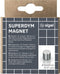 Sigel magneten - 10x10mm - rond - C5 sterk - zilver - 10 stuks - SI-BA701