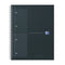 Oxford International - Notebook A4+ - Geruit 5mm 4 gaats 80 vel Optik Paper® - Zwart
