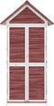 vidaXL - Tuinschuur - 89x52,5x175 - cm - massief - grenenhout - mokkakleurig