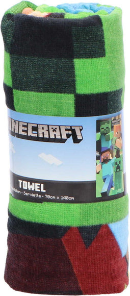 Minecraft Strandlaken Group - 70x140 - 100% Katoen - Multicolor - Dekbedovertrek kinderen