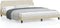 vidaXL - Bedframe - zonder - matras - stof - crèmekleurig - 180x200 - cm