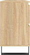 vidaXL - Badkamerkast - 80x33x60 - cm - bewerkt - hout - sonoma - eikenkleurig