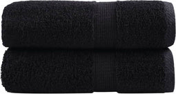 vidaXL - Gastendoekjes - SOLUND - 2 - st - 600 - g/m² - 30x50 - cm - zwart