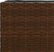 vidaXL - Plantenbak - met - 2 - potten - 72x30x32 - cm - poly - rattan - bruin