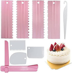 9-delige cakeschraperset Cakeschraper Kam en Icing Smoother Set met verstelbare plastic Cake Smoothe