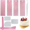 9-delige cakeschraperset Cakeschraper Kam en Icing Smoother Set met verstelbare plastic Cake Smoothe