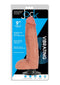 9 Inch Vibrating Dong with Balls - Beige