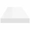 vidaXL - Wandschappen - zwevend - 80x23,5x3,8 cm - MDF - wit (2 stuks)