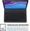 Lunso - Afneembare Keyboard Hoes - Geschikt voor Lenovo Tab M10 HD Gen 2 (2e Generatie) - Zwart