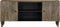 vidaXL - Tv-meubel - 105x33,5x46 - cm - massief - mangohout - lichtgrijs