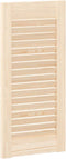vidaXL - Kastdeuren - met - lamellen - 2 - st - 61,5x29,5 - cm - massief - grenenhout