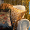 Dutch Decor YASMIN - Kussenhoes velvet 45x45 cm Military Olive - groen - franjes - met rits - zonder binnenkussen