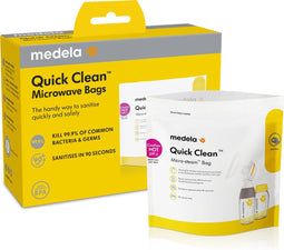 Medela Quickclean Magnetron Sterilisatiezak - snelle desinfectie in 90 seconden - (5 stuks)
