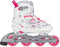 Nijdam Inlineskates Junior - Verstelbaar - Softboot - Zwart/Blauw/Grijs