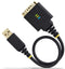 Startech.com 30cm USB naar Serieel Adapter - DB9 RS232 - COM Retention ESD Bescherming - Zwart