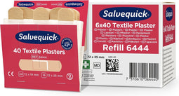 Salvequick - navulling voor pleisterautomaat, elastische pleisters, pak van 6 navullingen