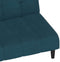 vidaXL - Slaapbank - 2-zits - fluweel - blauw