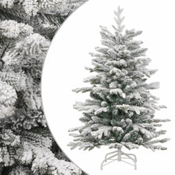 vidaXL - Kunstkerstboom - met - scharnieren - en - sneeuw - 120 - cm