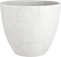 Mica Decorations Bravo Bloempot voor buiten - H40 x Ø45 cm - Lichtgewicht Kunststof - Beige Slate