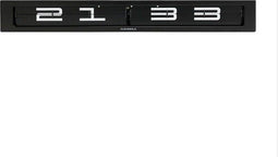Cloudnola – Timeline Zwart – 24 uur - Flip Klok – Tafelklok – Wandklok – 65 x 8 x 8 cm