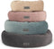 Scruffs Oslo - Donut hondenmand - Hoogwaardig fluweel - Stone Grey - M (Ø 55 cm)