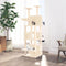 vidaXL - Kattenmeubel - met - sisal - krabpalen - 180 - cm - lichtgrijs