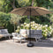 909 Outdoor XL parasol - Taupe parasol - Diameter 300 cm - Waterbestendig