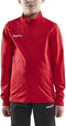 Craft SQUAD JACKET JR - Functioneel overtreksweatshirt - Maat 158-164 - Rood