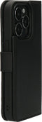 Mobiparts Leather 2 in 1 Wallet Case - Apple iPhone 14 Pro - Echt leer met uitneembare backcover - Zwart