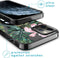 iMoshion Hoesje Geschikt voor iPhone 12 Pro / 12 Hoesje Siliconen - iMoshion Design hoesje - Groen / Roze / Tropical Jungle