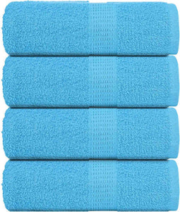 vidaXL - Gastendoekjes - 4 - st - 30x50 - cm - 360 - g/m² - 100% - katoen - turquoise