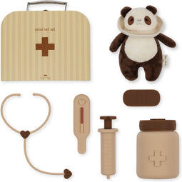 Konges Sløjd Dierenarts Set - Silicone speelgoed dierenarts set - Panda