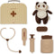 Konges Sløjd Dierenarts Set - Silicone speelgoed dierenarts set - Panda