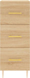 vidaXL - Dressoir - 34,5x34x90 - cm - bewerkt - hout - sonoma - eiken