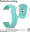 imoshion Siliconen Sport bandje - Universeel 18 mm aansluiting - Mintgroen