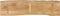 vidaXL - Tafelblad - met - natuurlijke - rand - 180x40x3,8 - cm - massief - mangohout