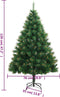 vidaXL - Kunstkerstboom - met - scharnieren - en - standaard - 120 - cm