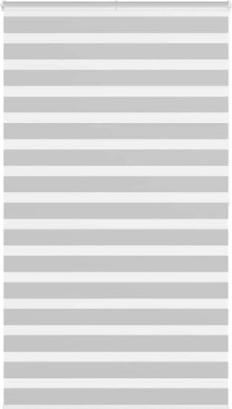 vidaXL - Zebra - rolgordijn - 120x200 - cm - stofbreedte - 115,9 - cm - lichtgrijs