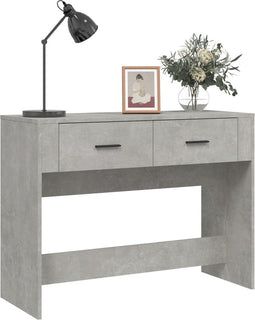 LuxeLivin' - Wandtafel 100x39x75 cm bewerkt hout betongrijs