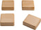 Sigel magneten - vierkant - hout - 4 stuk - SI-BA211