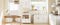 SoBuy FKW113-WN - Keukenwagen - Witte Multifunctionele Kast met Wielen en Laden