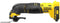 Stanley SFMCE500B-XJ - Oscillerende multitool - 18V variabele snelheid tot 18000 TPM - Geel Zwart