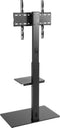 TV standaard - statief voor tv monitor - draaibaar 70 graden - hoogte verstelbaar 134 cm tot 146 cm - VESA 200x200 400x400