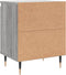 vidaXL - Nachtkastje - 40x30x50 - cm - bewerkt - hout - grijs - sonoma - eikenkleurig